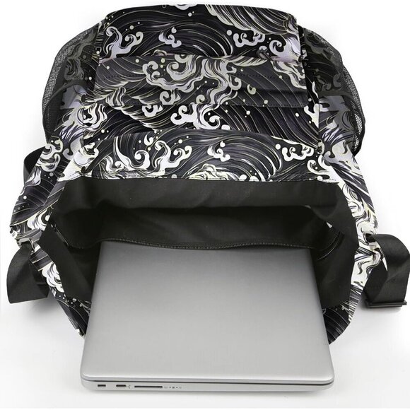 ✨ Time2go Sports Gym Sackpack Women Black Mesh Pockets Water-Resistant Backpack - Picture 6 of 7